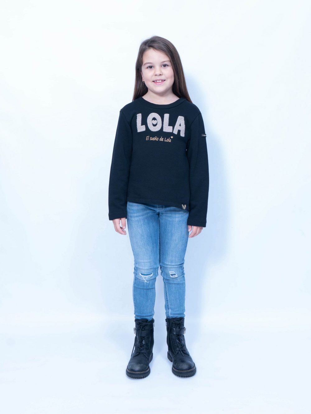 Sudadera Lola Black Niña