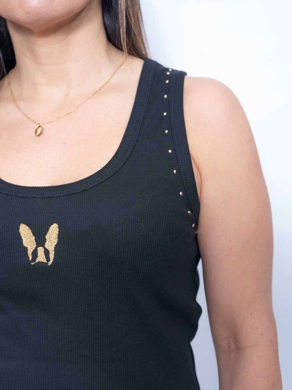 Camiseta "LOLA BASIC" black/gold