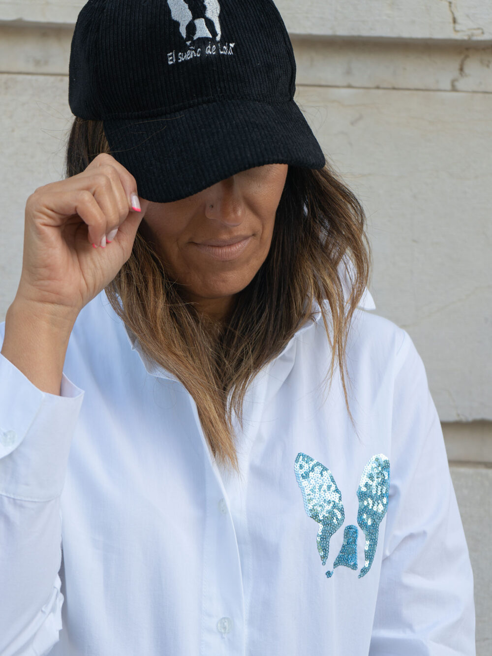 Gorra "LOLA PANA NEGRA PLATA"