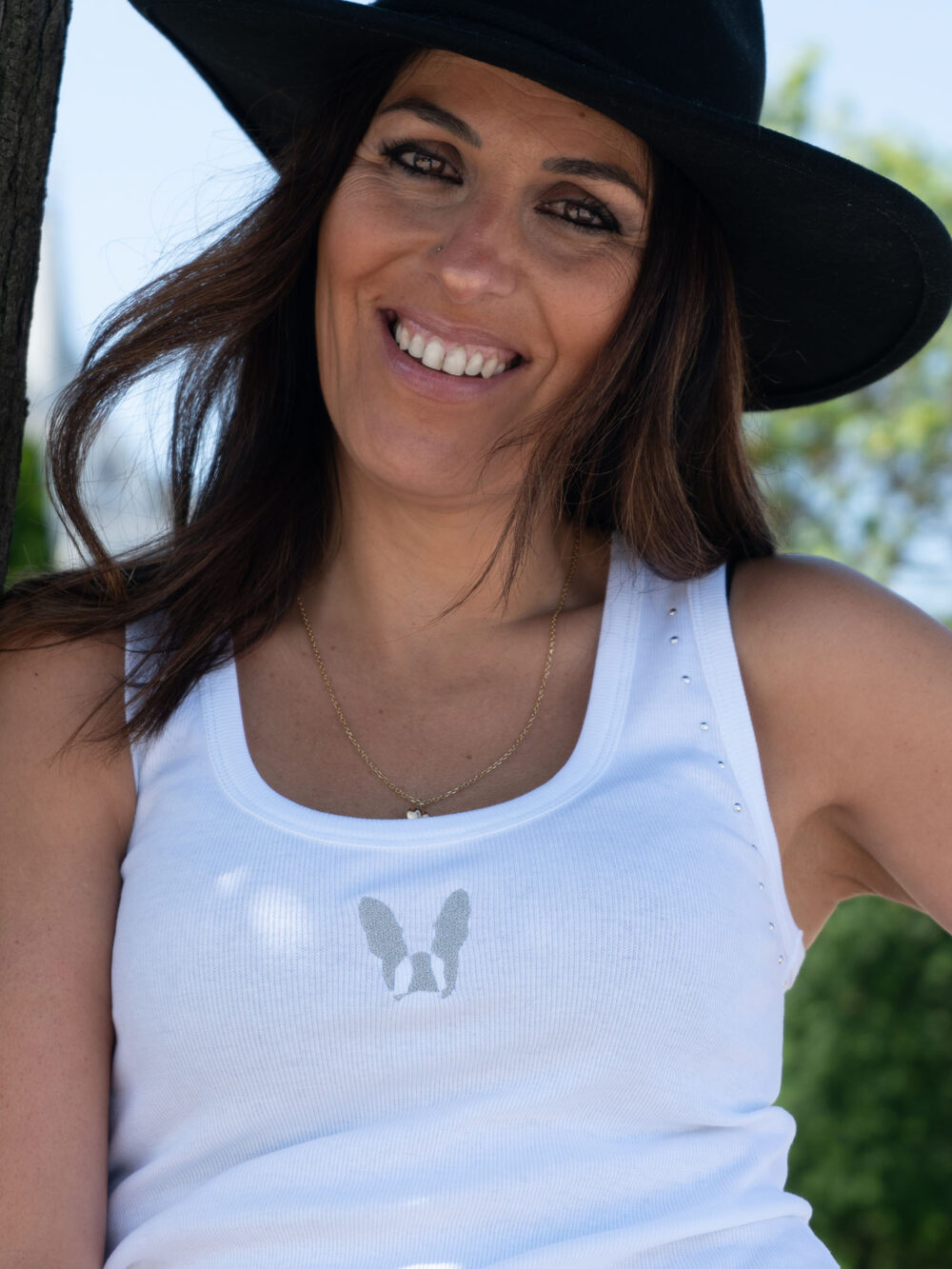 Camiseta "LOLA BASIC" white/silver