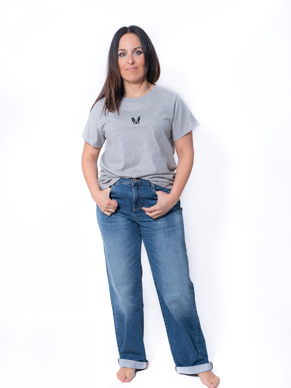 Camiseta UNISEX "JUNE" gris