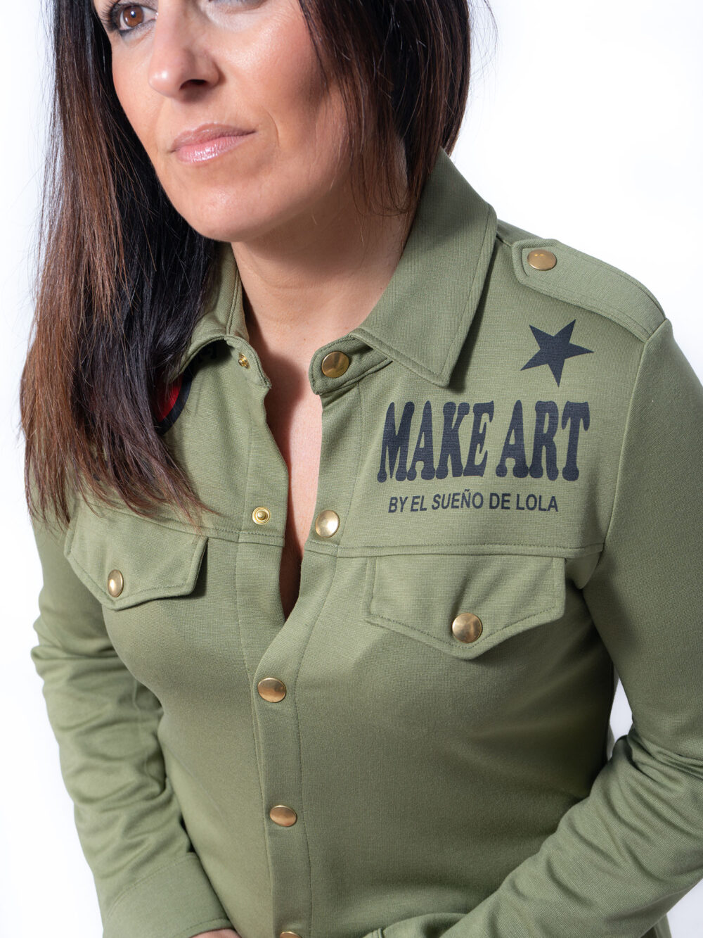 Vestido camisero " Not War"