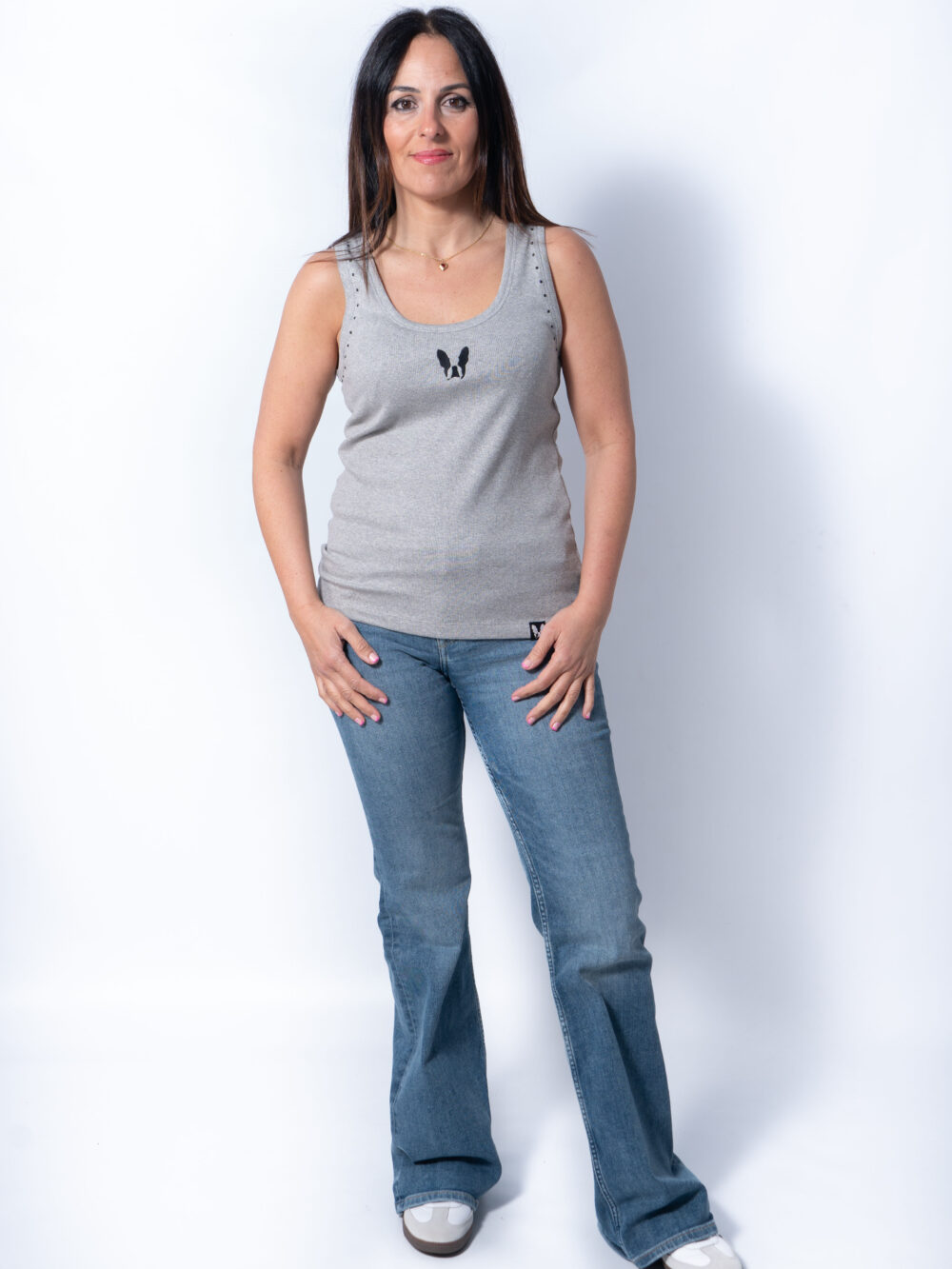 Camiseta "LOLA BASIC" grey/black