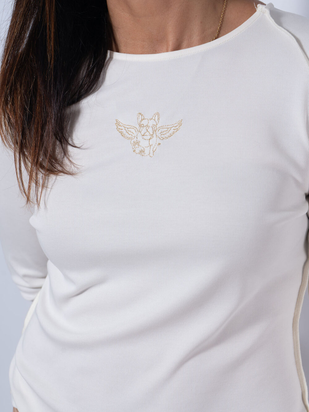 Camiseta "Volamos?" Beige
