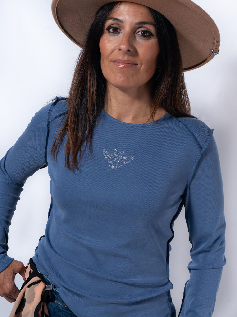 Camiseta "Volamos?" Azul