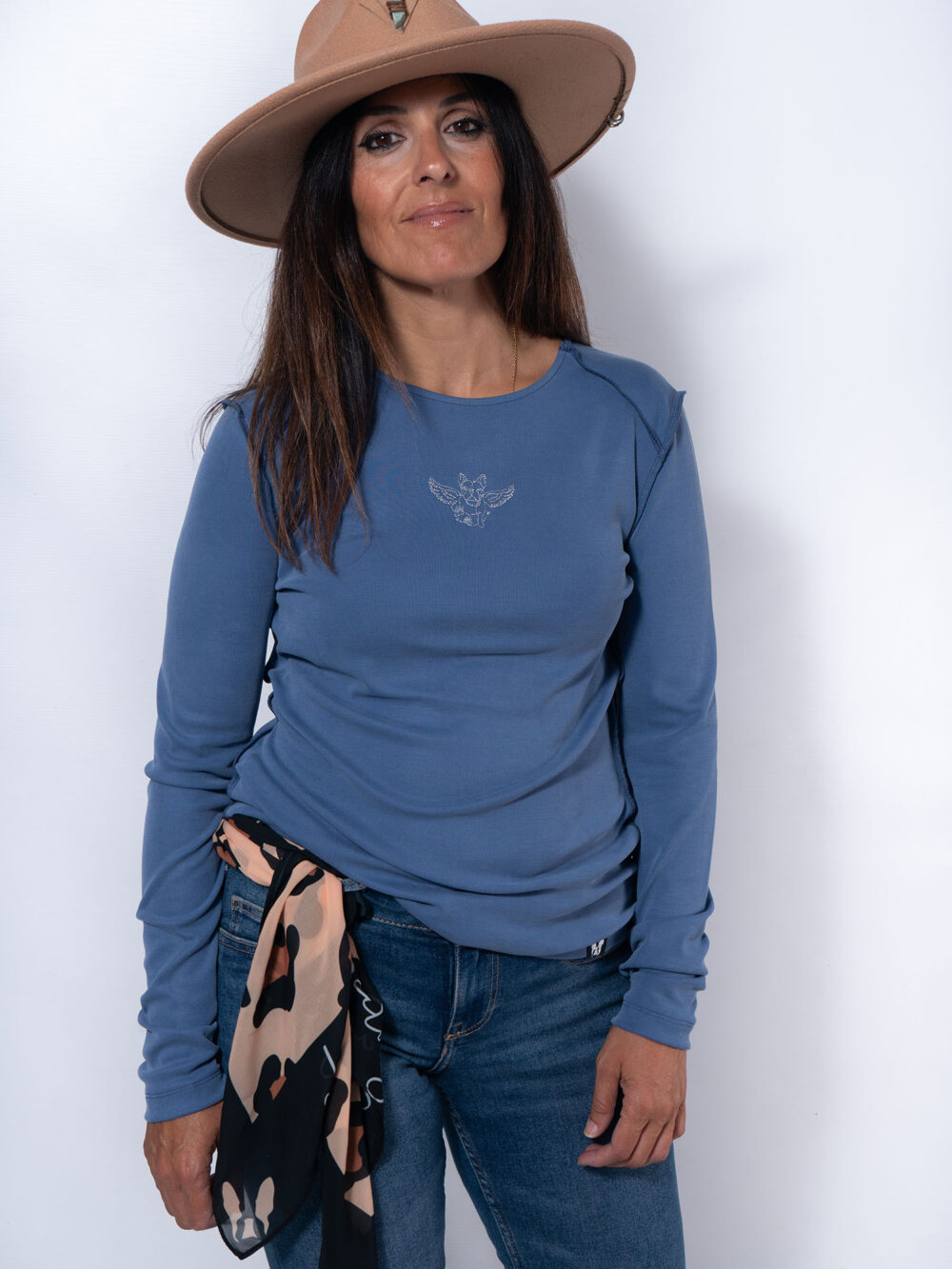 Camiseta "Volamos?" Azul