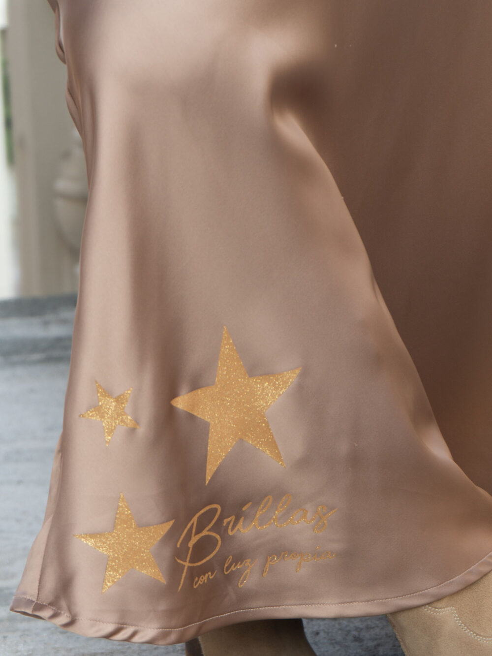 Falda "Brillas" camel